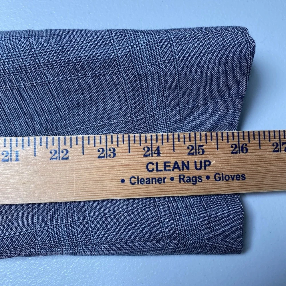Banana Republic Suit 2 Piece 42R (33x33.5) 2B2V Slim Light Gray Crosshatch Plaid